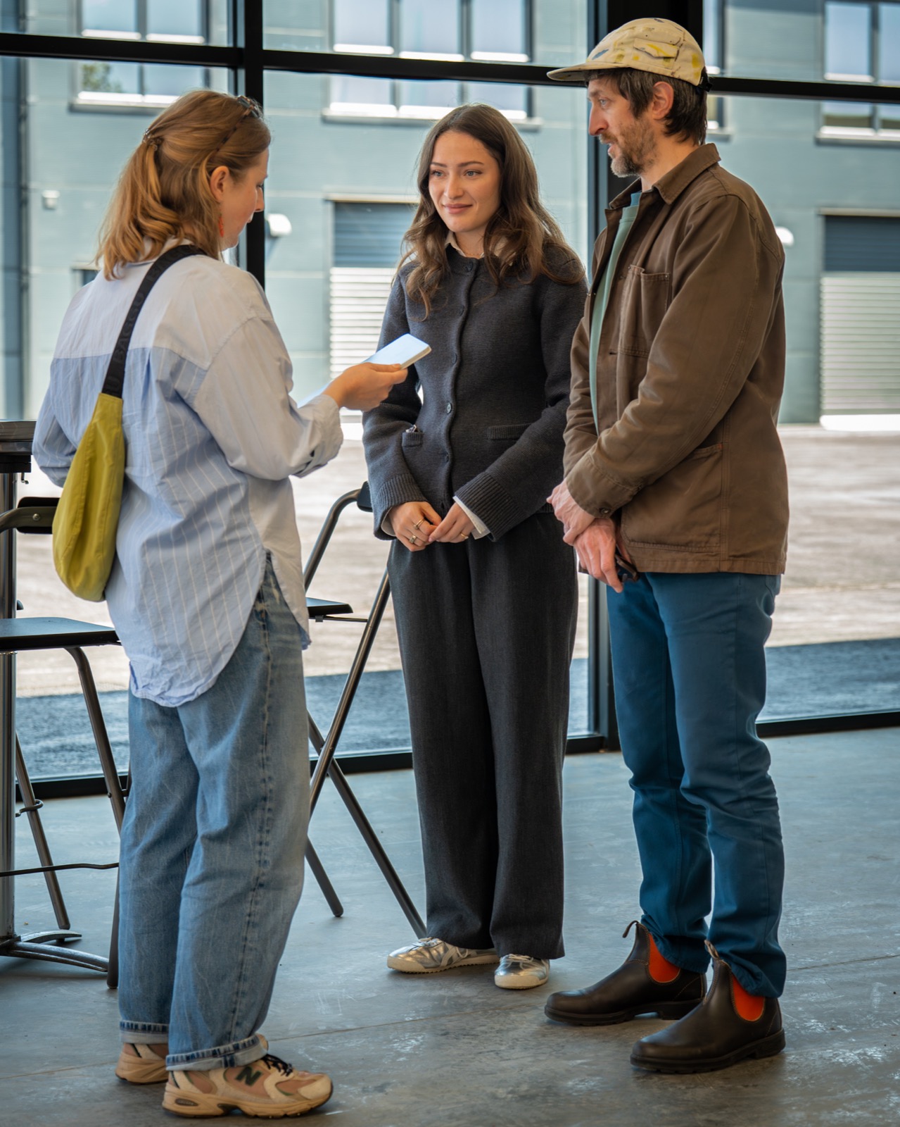 Press interview at the launch