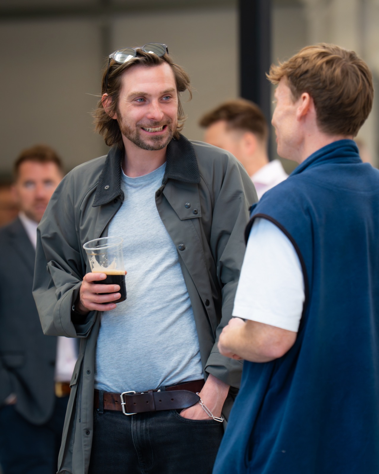 Guests enjoying drinks at the launch